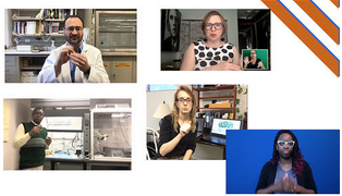 Screenshot of the STEM Workforce Stories video from the 2022 STEM for All Showecase